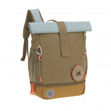 Lassig Lassig Παιδική τσάντα πλάτης, Rolltop-Nature, olive